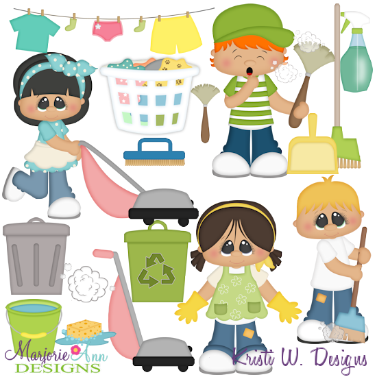 Spring Cleaning SVG Cutting Files Includes Clipart - Click Image to Close